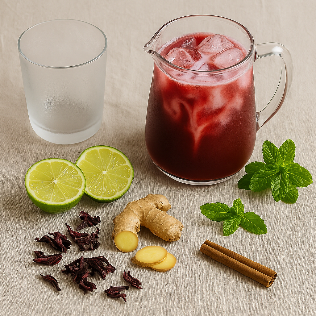 Coconut Lime Sorrel Cooler