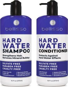 Bellisso Hard Water Shampoo & Conditioner Set – Sulfate-Free