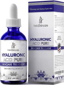 Pure Hyaluronic Acid Serum for Face 2 Oz Serum for Skin and Lips Medical Quality Hydrating and Moisturizing Face Serum for All Skin Types Paraben
