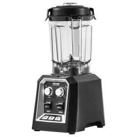 VEVOR Professional Blender, Commercial Countertop Blenders, 68 oz Jar Blender Combo, Stainless Steel 3 Functions Blender, for Frozen Drinks, Shak