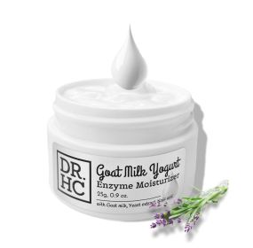 DR.HC Goat Milk Yogurt Enzyme Moisturizer (25g, 0.9oz.) (with Goat Milk, Yeast Extract, Kojic Acid) (Skin brightening, Skin Recovery, Anti-aging, Anti