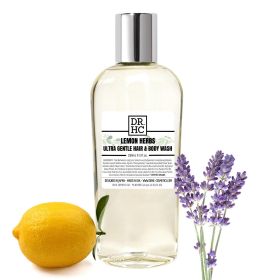 DR.HC Ultra Gentle Hair & Body Wash - Lemon Herbs (280ml, 9.5 fl.oz.) (pH Balancing, Skin toning, Anti-acne + Anti-dandruff, Anti-hair loss...)