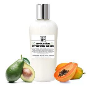 DR.HC Deep Care Herbal Hair Mask - Tropical Vitamins (280ml, 9.5 fl.oz.) (Damage repair, Anti-breakage, Anti-hair loss, Anti-dandruff, Oil-balancing..