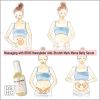 DR.HC Honeybebe' Bye-Bye Stretch Mark Mama Belly Serum (100% Organic, Natural & Vegan) (70ml, 2.4 fl.oz.) (Stretch Mark Prevention & Removal)