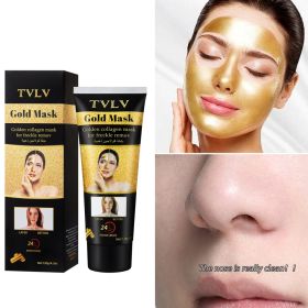 TVLV Gold Mask – 24K Collagen Peel-Off Freckle Removal (Option: Facial mask-1PCS)