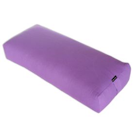 Rectangular Yoga Bolster (Color: Purple)