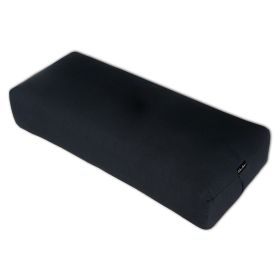 Rectangular Yoga Bolster (Color: Black)