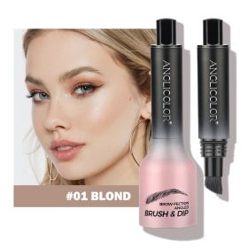 Brow-Fection Angled Liquid Brush Eyebrow Pencil Liquid Eyebrow Enhancer Easy To Color Long-Lasting Quick-Drying (Option: 01blond)