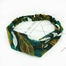 Women's Retro Style Printed Headband (Option: 48)