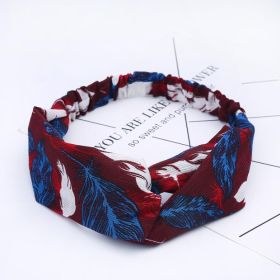 Women's Retro Style Printed Headband (Option: 47)