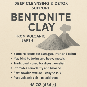 Bentonite Clay - Detox Support from Volcanic Earth (Option: P-342)