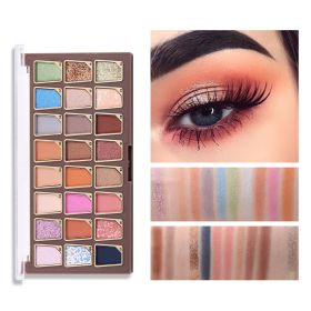 Matte Shimmer Metallic Eyeshadow Pallet Long Lasting Blendable Natural Colors Make Up Eye Shadows Cosmetics (Color: 01)