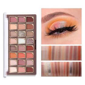 Matte Shimmer Metallic Eyeshadow Pallet Long Lasting Blendable Natural Colors Make Up Eye Shadows Cosmetics (Color: 02)
