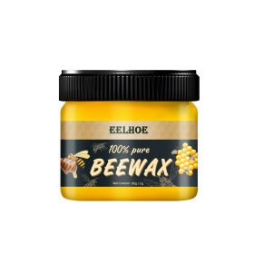 EELHOE Furniture Brightening Natural Beeswax Polishing Beeswax Waterproof Wear-resistant Wooden Floor Care Beeswax (Specification: 2pcs)