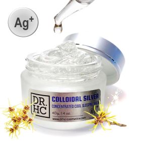 DR.HC Colloidal Silver Concentrated Cool Sleeping Mask (25~40g, 0.9~1.4oz) (Anti-acne, Anti-scar, Anti-blemish, Skin recovery...) (Size: Big (40G))