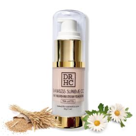 DR.HC Flawless Supreme CC 6 in 1 Nourishing Cream Foundation (5 Shades) (30g, 1oz.) (Natural UV Care, Skin brightening, Anti-acne, Anti-aging...) (Color: Flat White)