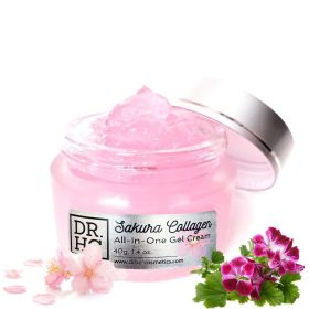 DR.HC Sakura Collagen All-In-One Gel Cream (25~40g, 0.9~1.4oz.) (Collagen support, Skin firming, Brightening, Anti-scar...) (Size: Big (40G))