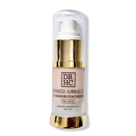 DR.HC Flawless Supreme CC 6 in 1 Nourishing Cream Foundation (5 Shades) (30g, 1oz.) (Natural UV Care, Skin brightening, Anti-acne, Anti-aging...) (Color: Chai)